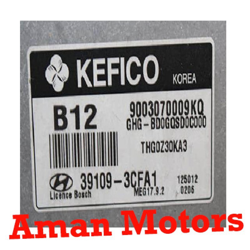 HYUNDAI Azera HG 2012 Engine Control Unit / ECU 39109-3CFA1(B12) THG0Z30KA3 KEFICO Korea