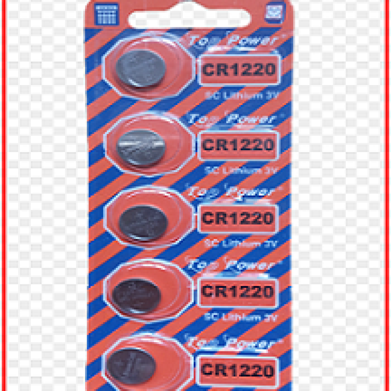 5 peace lot Top Power battery 1220 Car key & smart key Remote battery
